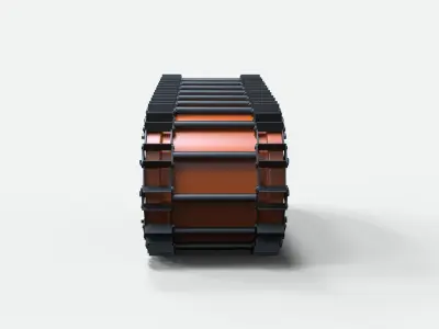 Steel track from Tucker SnoCat 3D model