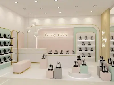 Sunday Staple Shoe Shop 3D model