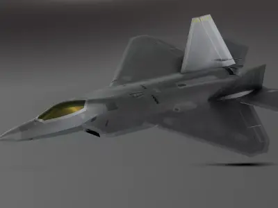 F-22 raptor - Photorealistic 3D model