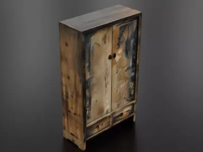 Antique closet 3D print model