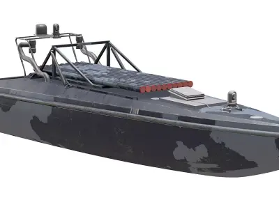 Sea baby Ukrainian multi-purpose unmanned surface vehicle 3D model