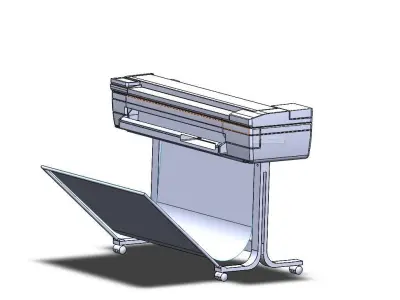 HP Design Jet T830 36inch printer 3d model 3D print model