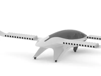 Lilium Jet Flying Taxi 3D model