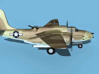 Douglas A-20G Havoc V04 3D model