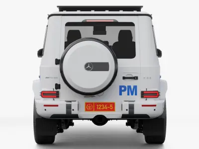 Mercedes-Benz G-Class Military Police Indonesia 3D model