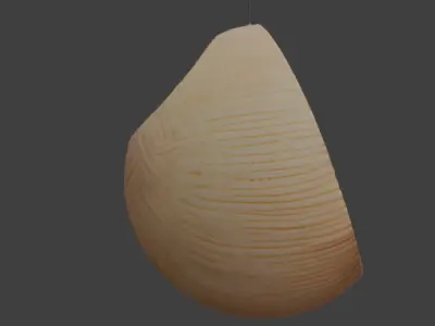 Hanging Rounded Chair Game-Ready 3D Model with PBR Textures Low-poly 3D model