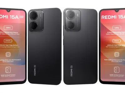 Xiaomi REDMI 15A 5G All Colors 3D model