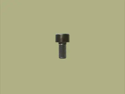 Steel Stained M4 Torx T20 Cap Bolt with PBR 4K 3D model