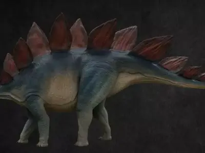 Stegosaurus dinosaur Low-poly 3D model
