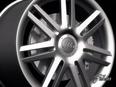 Audi A3 rim 3D model