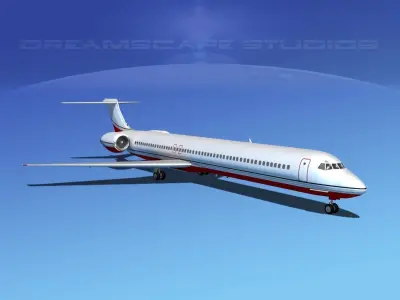 Douglas MD-80 Corporate 4 3D model