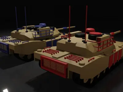 M1 Abrams on TABS 3D model