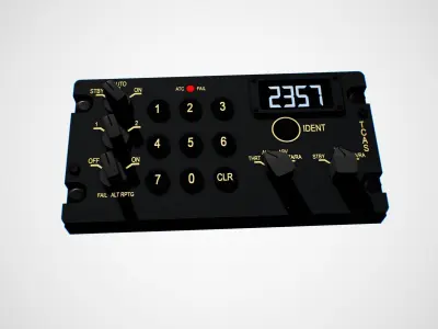 TCAS Pane Low-poly 3D model