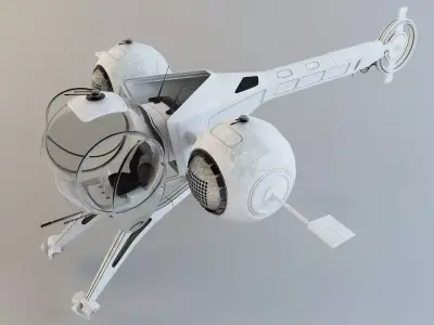 Oblivion bubble ship model 3D model
