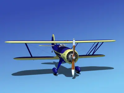 Waco YMF-5 V13 3D model