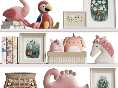 Kids Room Decor 134 3D model