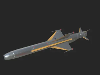 KD-88 air-to-surface missile AKD88 missile C-802AKG Low-poly 3D model