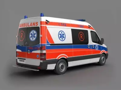 Ambulance Car 3D model
