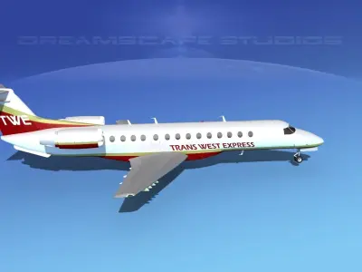 Embraer ERJ-135 Trans West Express 3D model