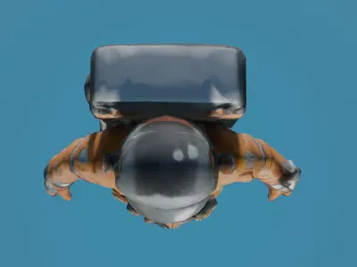 SPACESUIT Orange ACES Features and Specifications Free 3D model