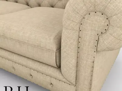 Kensington Upholstered Sofa RH Free 3D model
