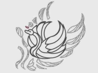 Quilling Swan Free 3D print model