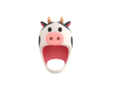 Prop066 Cow Hat 3D model