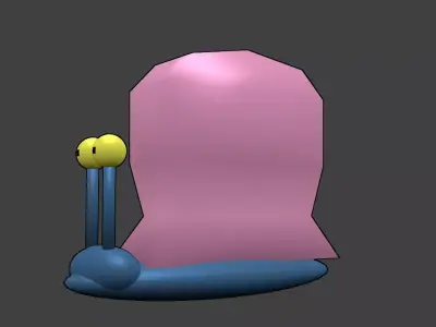 gary the snail 2020 edition 3D model