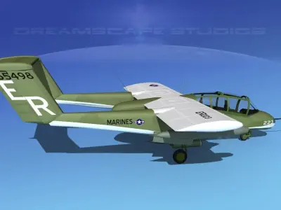 Rockwell OV-10 Bronco USMC 2 3D model