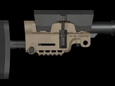 AB Arms Urban Sniper Stock Low-poly 3D model