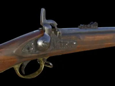 Enfield M1853 Low-poly 3D model