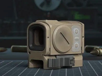Aimpoint ACRO Sand- Replica GameReady Low-poly 3D model