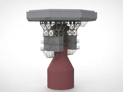 radar station  Krona 3D model