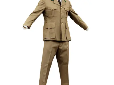 Army Full Low-poly 3D model