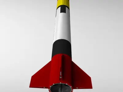 Patriot missile mim-104 high detail 3D model