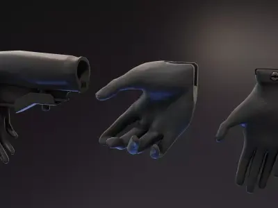 Helping Hands Attachments Low-poly 3D model