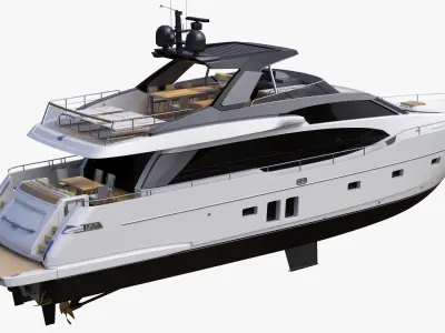 Sanlorenzo SL78 Planing Motor Yacht 3D model