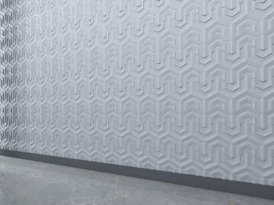 3d wall panel Free low-poly 3D model