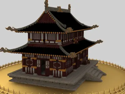 Chinese ancient house 3D model