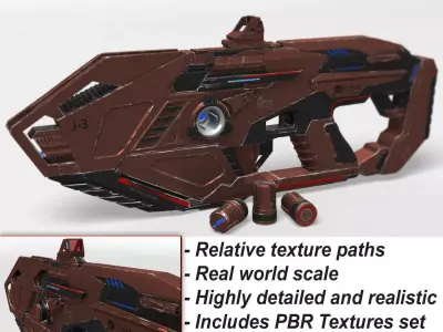 Plasma Rifle RTX J3 3D model