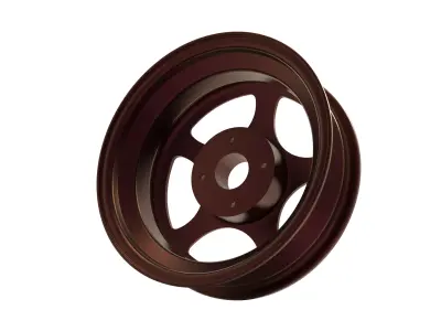 Car Rim - 5-spoke 3D model
