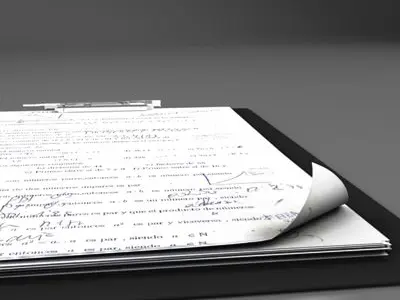 Folder note 3D model