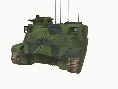 Pansarbandvagn 302 Low-poly 3D model