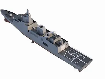 Taiwan  new generation of patrol ships 3D model