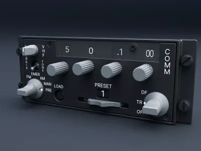 ARC-186 Avionics Set CAD 3D model