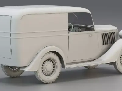 WWII Italian Utility Military Truck 1 5t 3D model