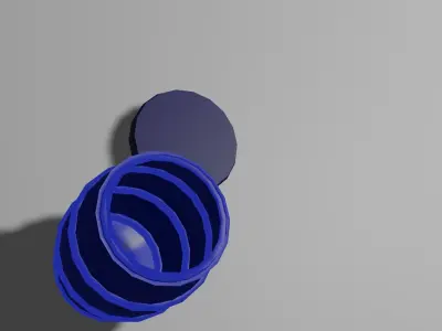 Lowpoly Barel cup Free low-poly 3D model