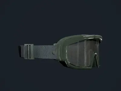 Military Gear Equipment Goggles Game Ready Low-poly 3D model