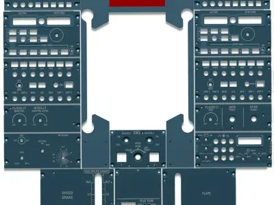 Pedestal Airbus A320 - Complete 3D print model