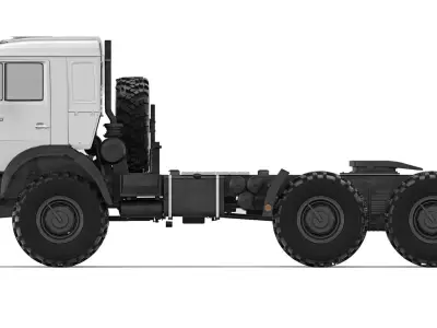 Kamaz 44108 2003 3D model